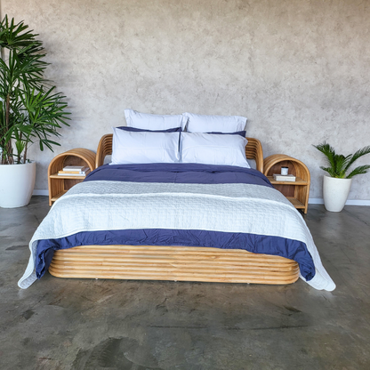 Adele Rattan Bed (4 Sizes) (PRE ORDER)