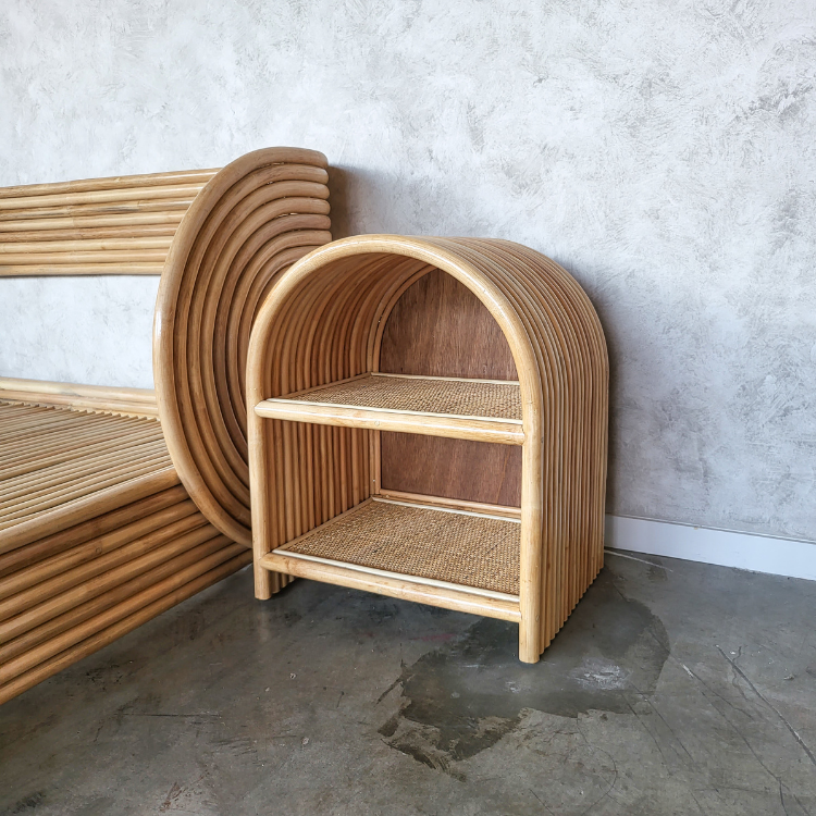 Adele Rattan Bedside Table (PRE ORDER)