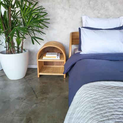 Adele Rattan Bedside Table (PRE ORDER)
