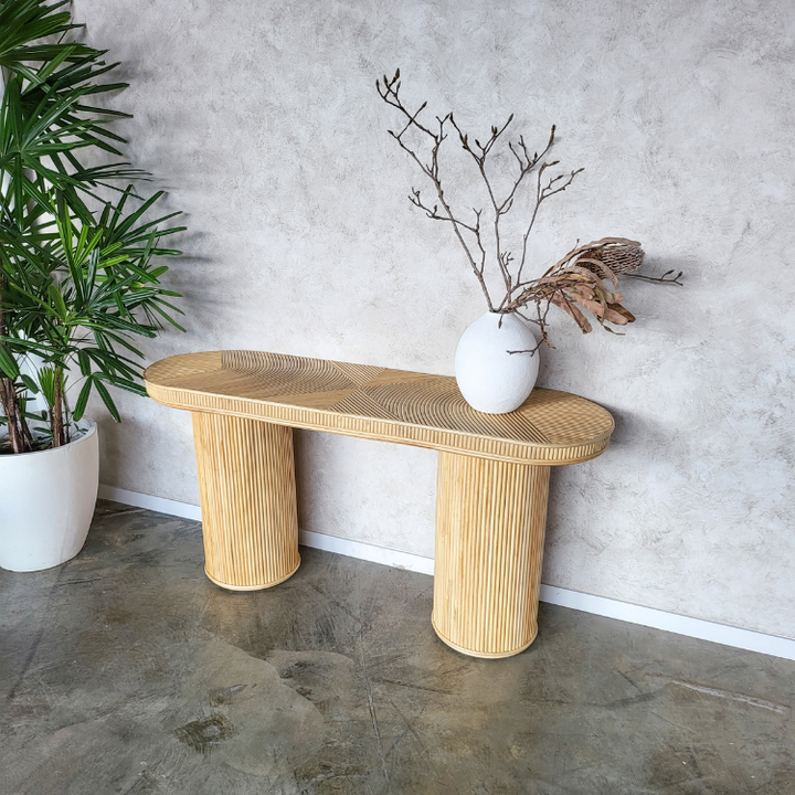 Bali Luxe Rattan Console Table