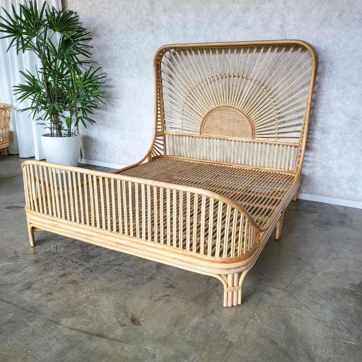 Cicily Rattan Bed Double (Pre Order Feb)