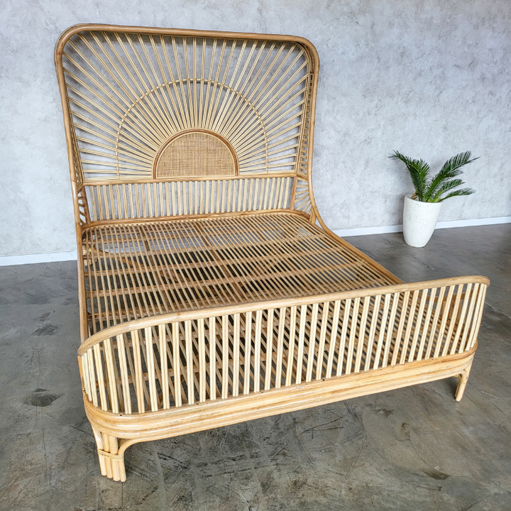 Cicily Rattan Bed Double (Pre Order Feb)