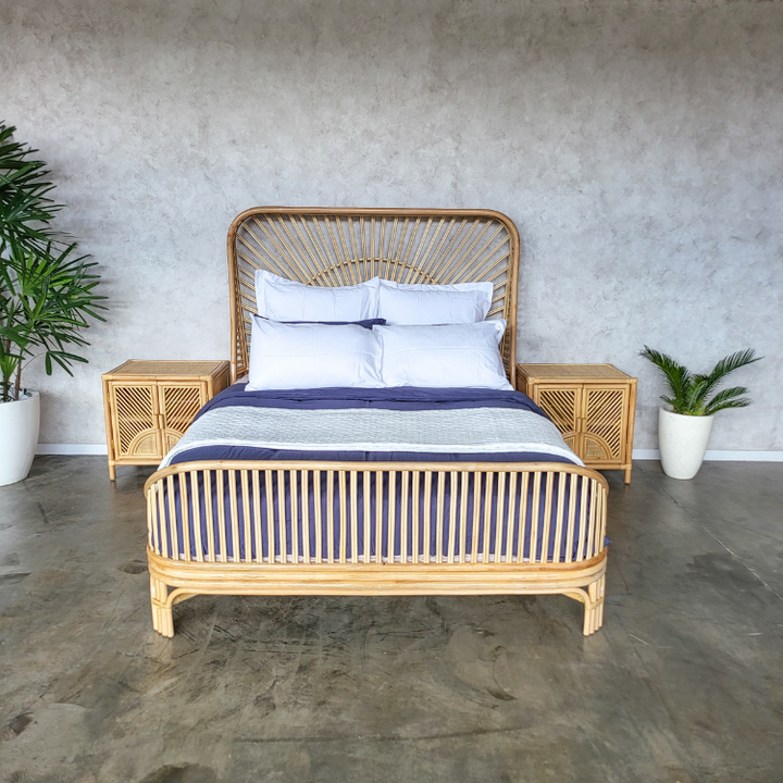 Cicily Rattan Bed Double (Pre Order Feb)