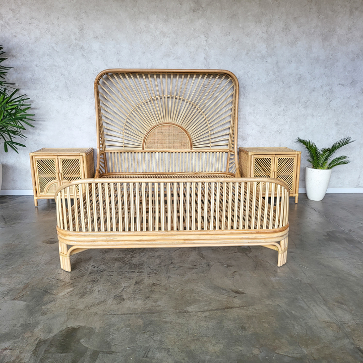 Cicily Rattan Bed Double (Pre Order Feb)