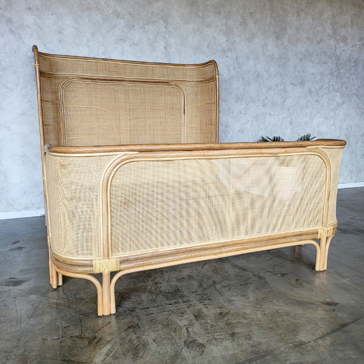 Coastal Rattan Bed Queen (Pre Order Aug)