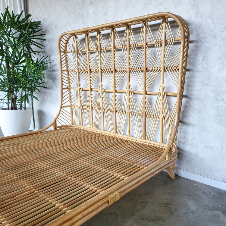 Luna Rattan Bed (3 Sizes) (PRE ORDER)