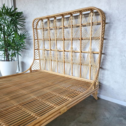 Luna Rattan Bed (3 Sizes) (PRE ORDER)