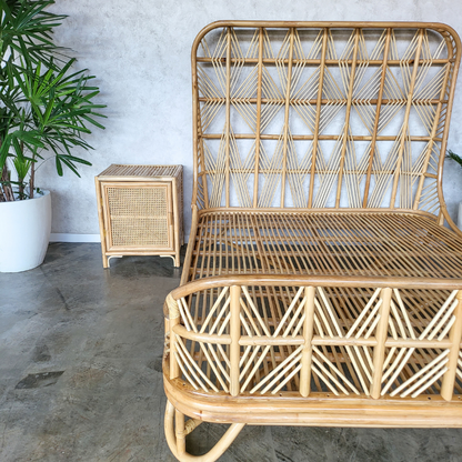 Luna Rattan Bed (3 Sizes) (PRE ORDER)