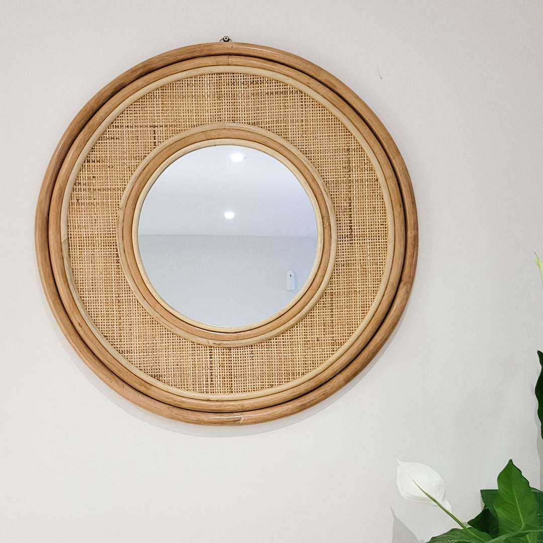 Coastal Rattan Wall Mirror