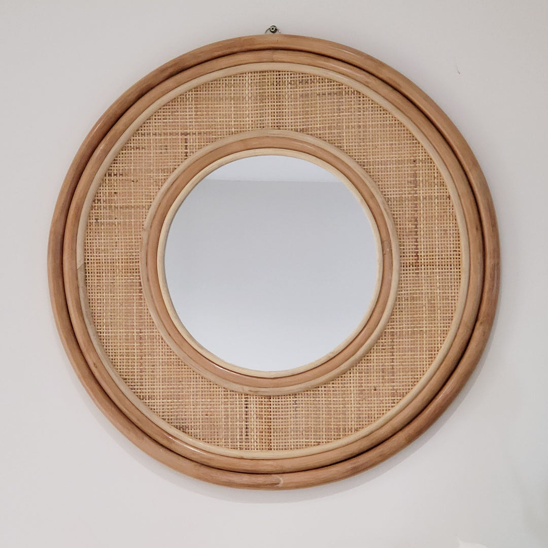 Coastal Rattan Wall Mirror